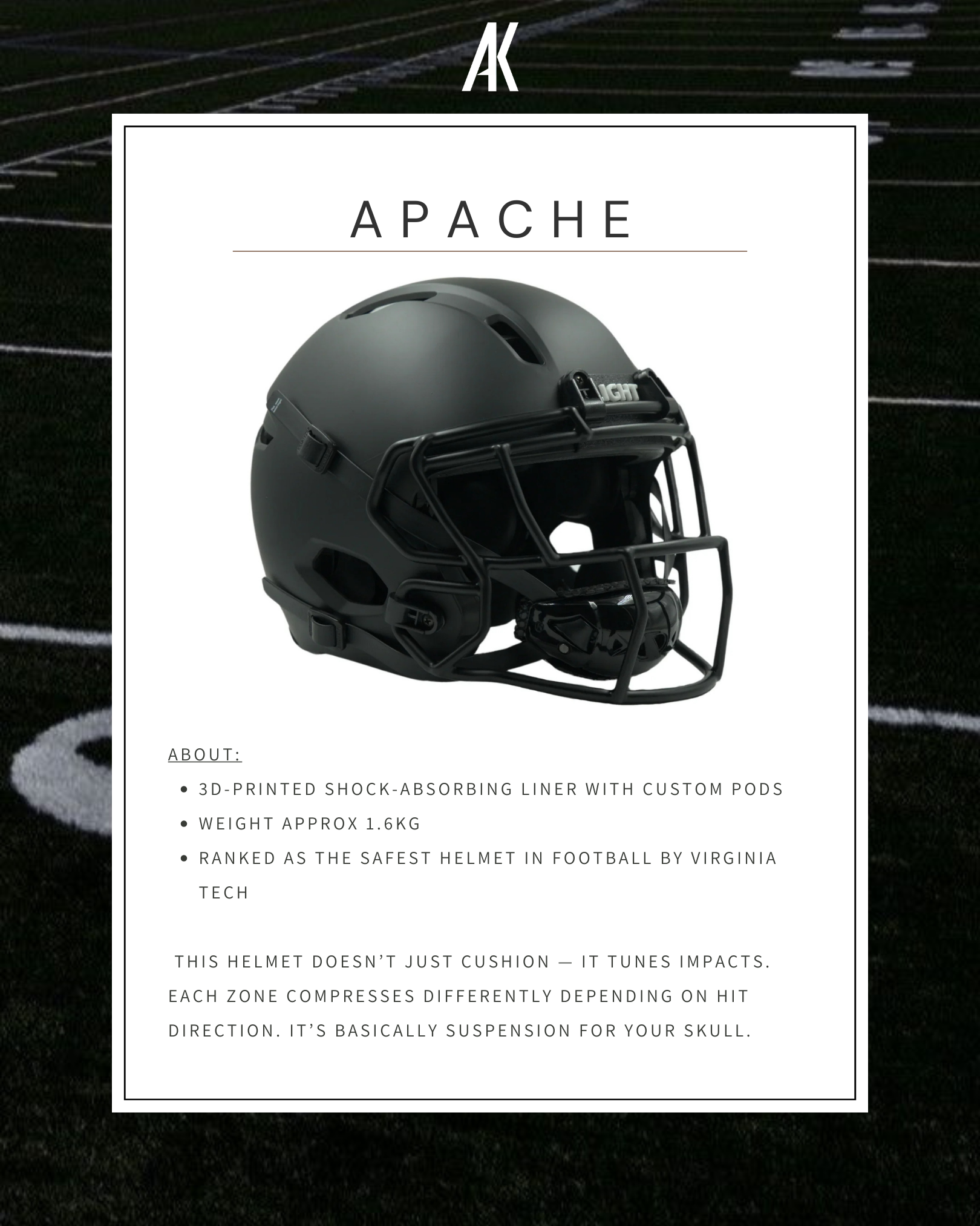 LIGHT Football Helmet