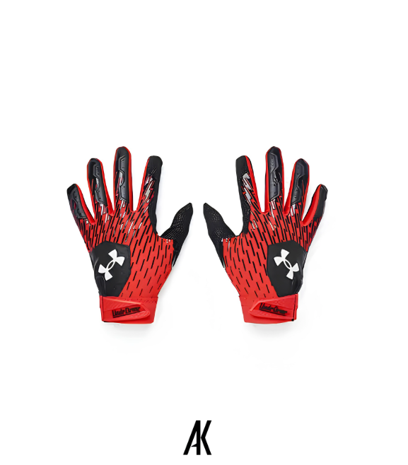 UA 'Clean Up' Batting Gloves Black/Orange (Baseball) - XL