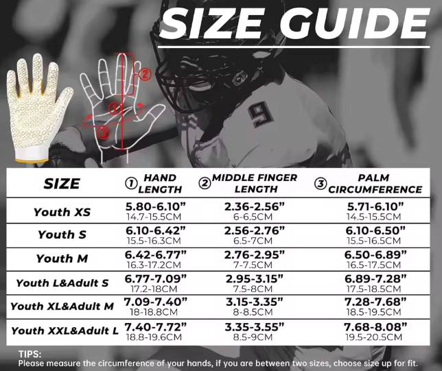 Youth 'Hands' Football Receiver Gloves (Black/Black) (Small)