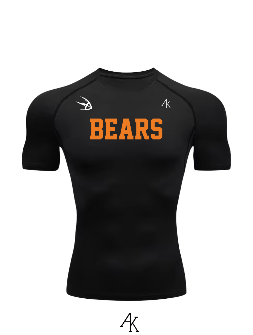 Logan Bears Short Sleeve Compression Shirt