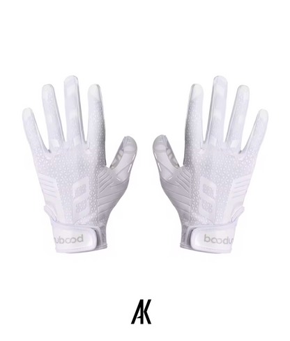 White/White Receiver Gloves