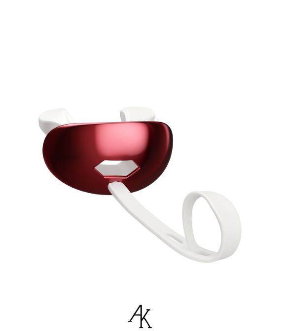 Chrome Red Lip Guard Mouthguard