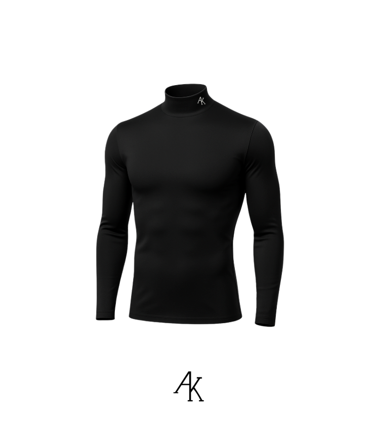 AK Long Sleeve Turtleneck Compression Shirt